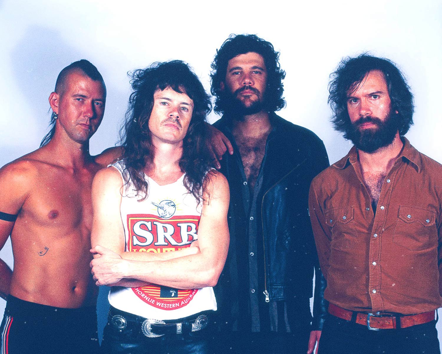 The members of The Southern River Band pose for a retro-inspired band photo.